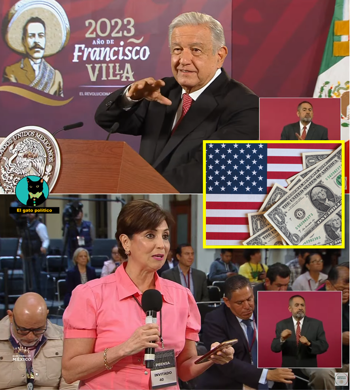 elgatopolitico_'s tweet photo. AMLO anuncia que México no recurrirá a otras monedas como ya lo están haciendo otros países. 
Da como los motivos el que el país tiene: "Una vinculación económica cada vez más estrecha con EE.UU. y Canadá" y que "el dólar aún seguirá como principal moneda del mundo"
#LaMañanera  #ConferenciaPresidente