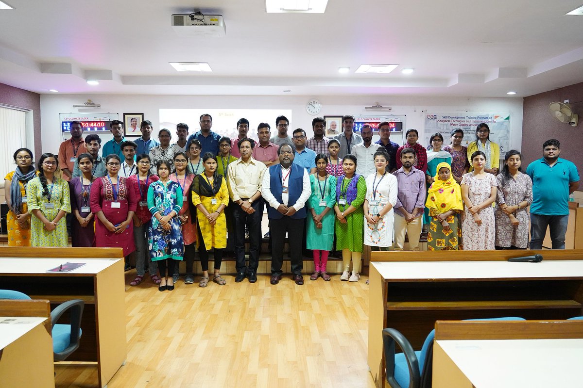 CSIR_CMERI's tweet photo. CSIR-CMERI organized 16th batch of #Skill Development Training Programme on “Analytical Techniques &amp; Instrumentation for Water Quality Assessment” from 8th-10th May, 2023. 27 UG &amp; PG students from various colleges of WB are attending the programme of three days. https://t.co/0CNKn9wtaF