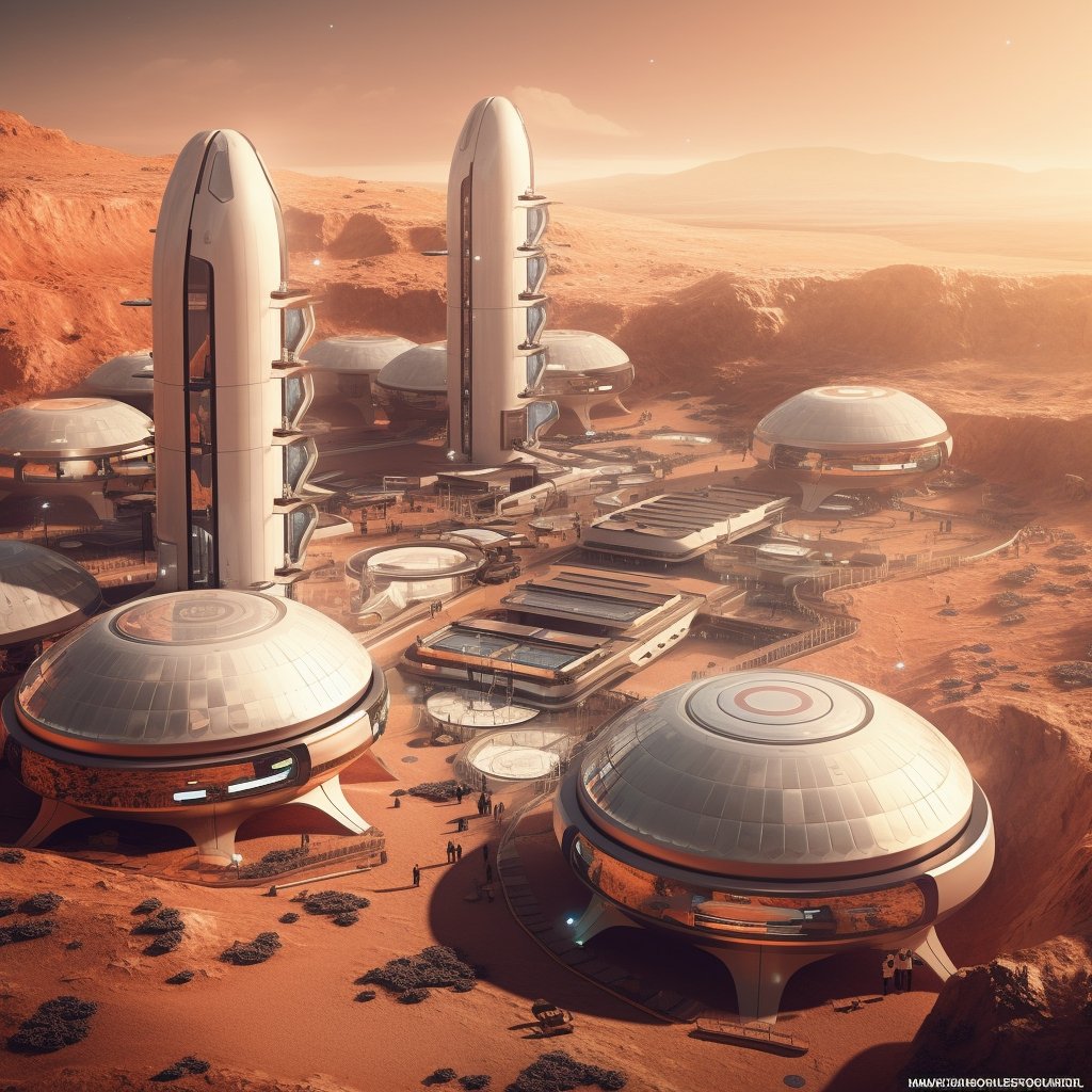 @SmokeAwayyy A SpaceX mars colony grown into a megacity. Starships are the seedpods enabling growth: