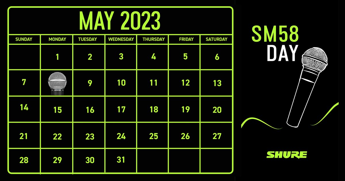 Today is #SM58day!  Show your love for the @shure SM58  #Shure #IconicMic