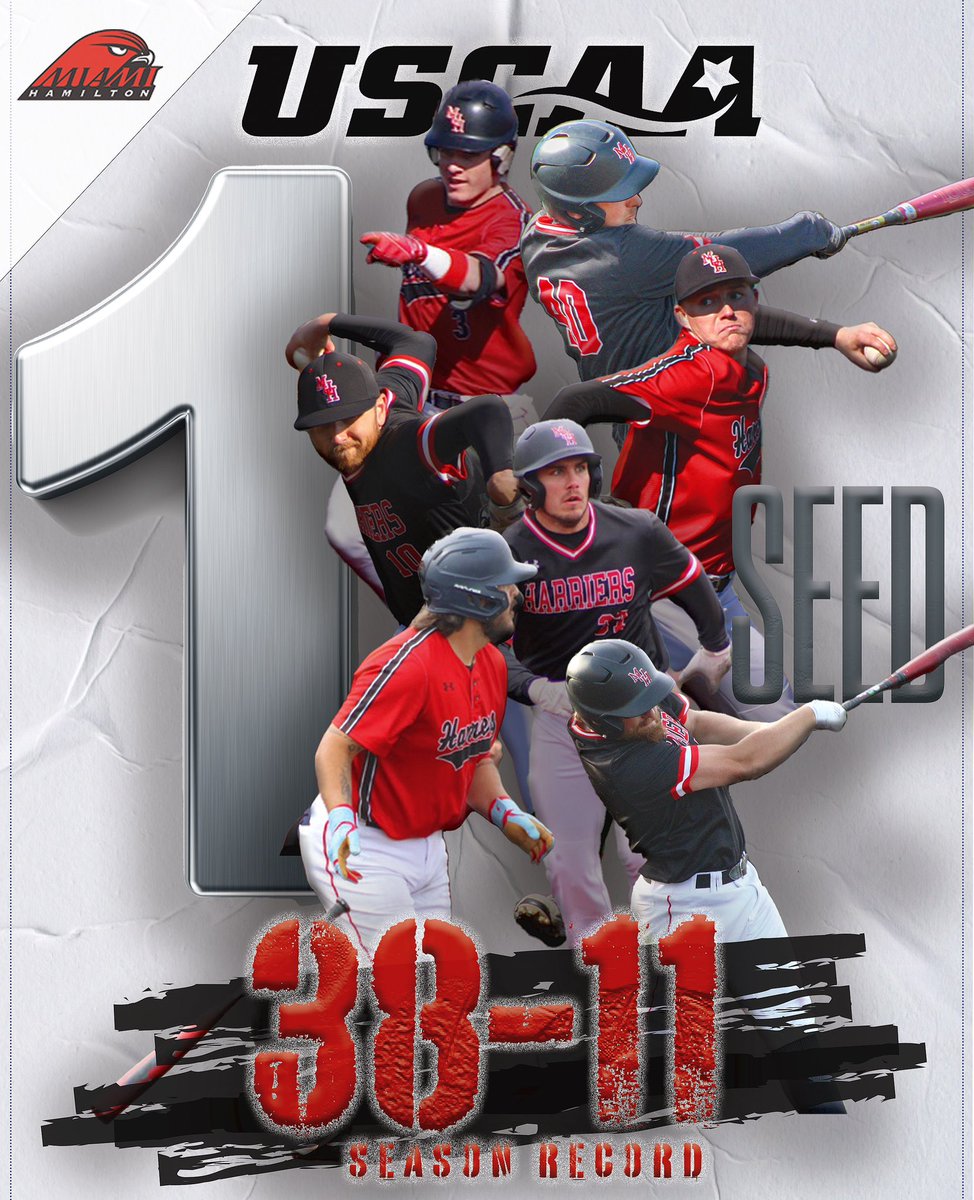 Your Harriers are on their way to Du Bois, Pennsylvania, home of the <a href="/USCAA/">USCAA</a> Small College World Series! — and guess what? We’re the #1 SEED!