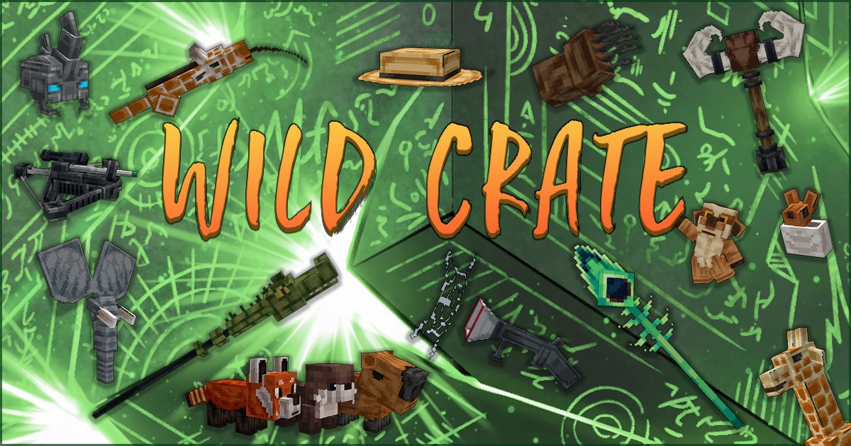 🐾🦁 Go WILD on ManaCube! 🐘🌴 Open the limited time Wild Crate for exclusive rewards; Cuddly pets, fierce bear claws, safari net guns &amp; lots more! #ManaCube #Minecraft