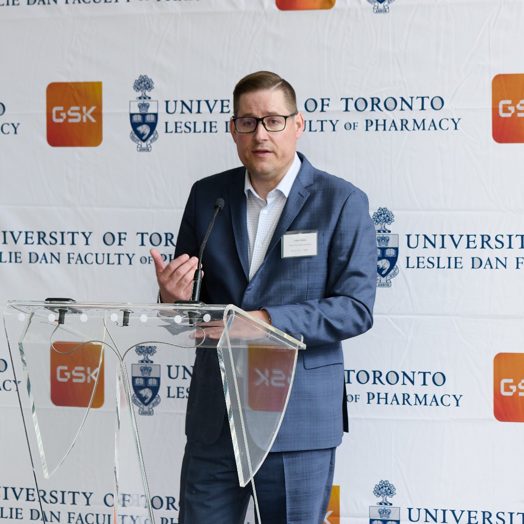 On May 5, we celebrated the new GSK Chair in Vaccine Education and Practice-Oriented Tools. PharmD student Theodora Udounwa spoke about the importance of further training and skills to provide the best vaccine care. Thank you to <a href="/gskca/">GSKCA</a> as well as <a href="/justjbates/">Justin Bates</a> and <a href="/OntPharmacists/">Ontario Pharmacists Association</a>.