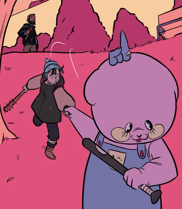 Happy #webcomicday! I've been both busy with work work and slightly burnt out to jump into making a webcomic currently but my fully completed 80-episode Webtoon "Yuna & Kawachan" is available to read for free on the Webtoon app! 