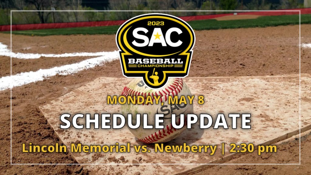 🚨⚾️ SCHEDULE UPDATE ⚾️🚨

Today's game between <a href="/LMURailsplitter/">LMU Railsplitters</a> and <a href="/NewberrySports/">Newberry Wolves</a> has been moved to a 2:30 p.m. start time

#MakeSACYours
