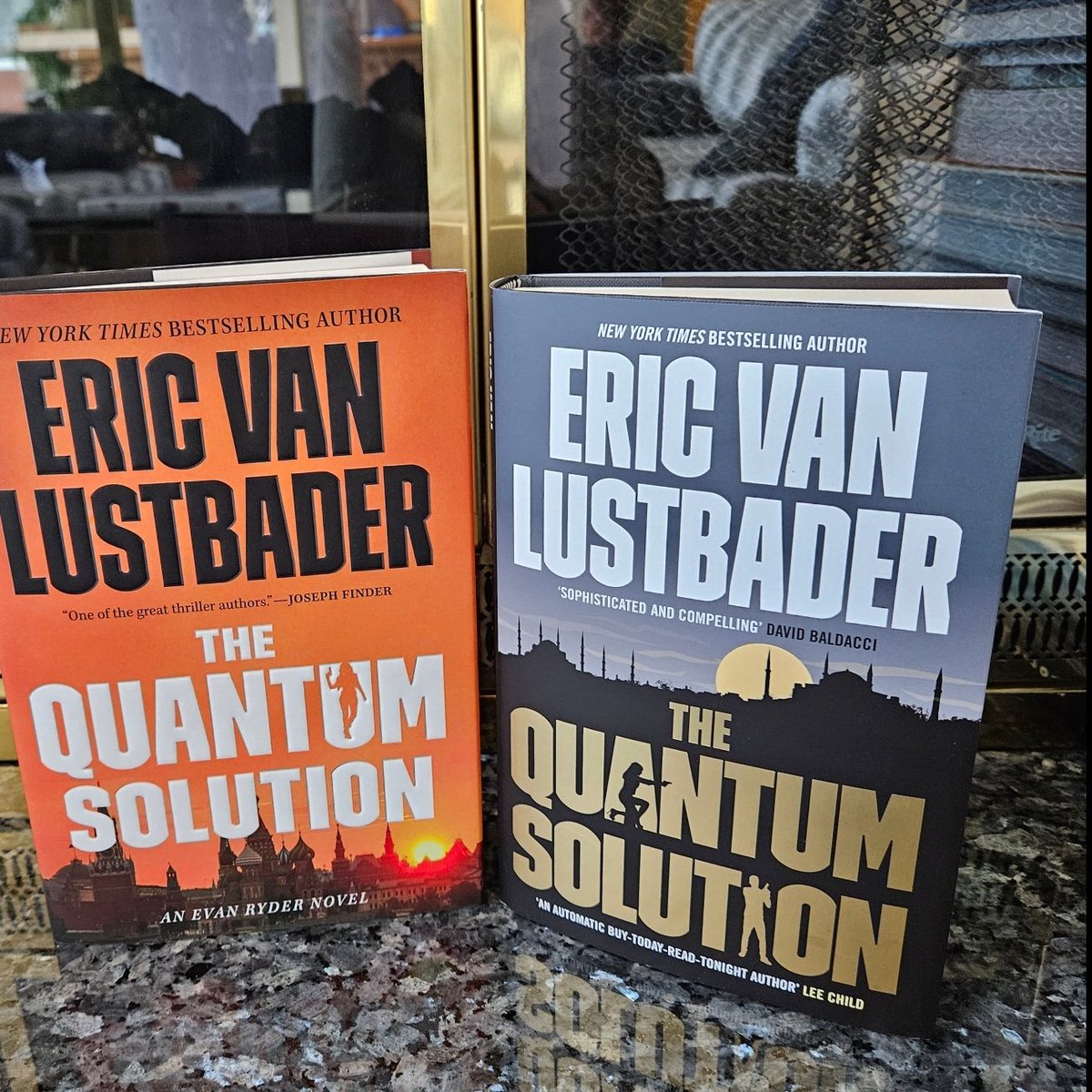 EVanLustbader's tweet photo. One unspeakable weapon to rule them all and in the darkness destroy them. Gear up. Get ready. 1 day until #EvanRyder4 drops 5/9 #TheQuantumSolution @ForgeReads @AriesFiction @torbooks @HoZ_Books @thrillerwriters https://t.co/EIRDZ97iIC