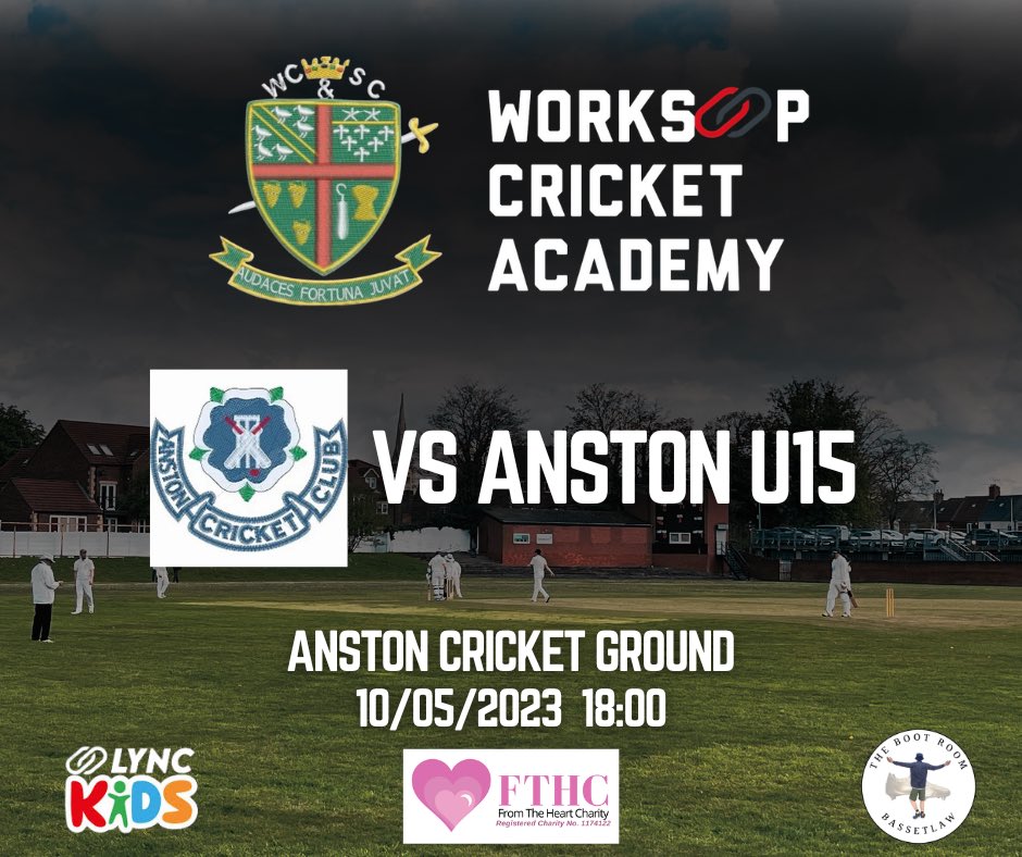 Our u15s take on <a href="/anston_cc/">Anston Cricket Club</a> this Wednesday! Get down to support if you can