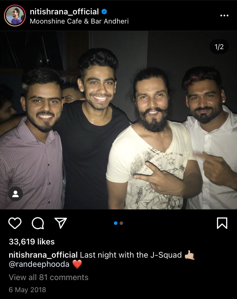 PrashantJat1995's tweet photo. कुछ बेबकूफ नीतीश राणा जाट को जबरदस्ती राजपूत बना रहे है 😂 रिंकू सिंह सैन को भी राजपूत बताते हैं।

नीतीश सोनीपत के निजामपुर खुर्द(गढ़ी कुंडल)गांव से है पिताजी इनके दिल्ली में टीचर थे इसलिए नीतीष शुरू से ही दिल्ली की टीम से खेला है।

दिल्ली घेवरा गांव का हर्षित राणा भी KKR में है https://t.co/irIJoaeZfs