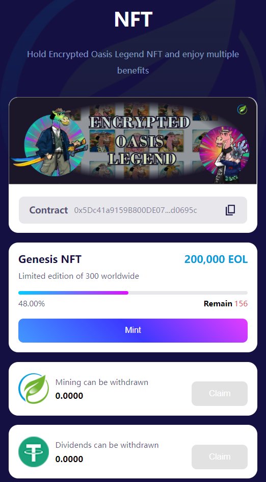 EncryptedOasis's tweet photo. 🔥 Genesis NFT Card is here! Limited to 300 copies, 144 already minted, and only 156 left!   

💰 Initial price: 8500 USDT
🚀 Igniting the crypto market!
📈Initially sold about 100 copies  
🔥20 million tokens burned, worth around a million USDT! 
#GenesisNFT #WEB3 #Crypto https://t.co/7C6oVGkJIl