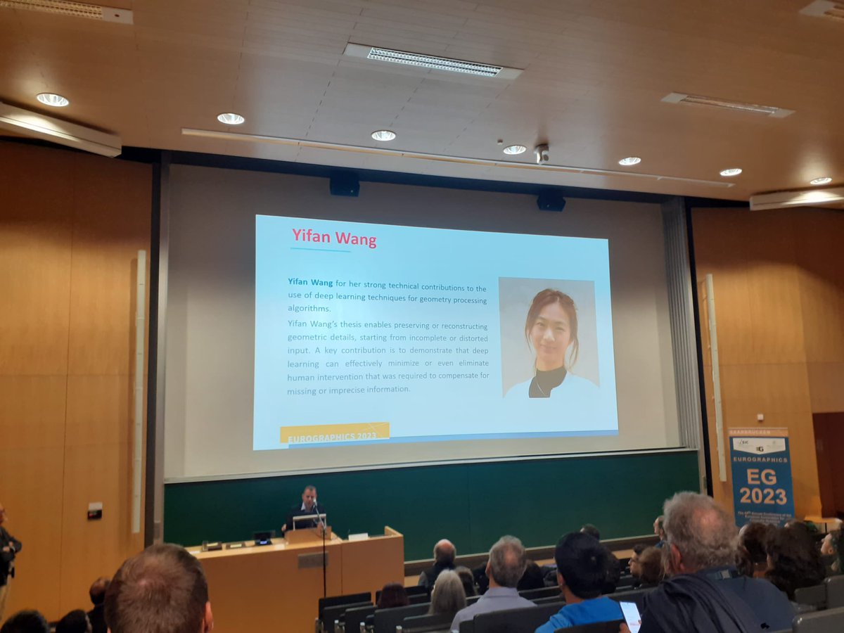 Congratulations dear Yifan <a href="/toomanyyifans/">Yifan Wang</a> on winning Eurographics 2023 Best PhD Thesis Award! So well deserved! 👏🏻🏆