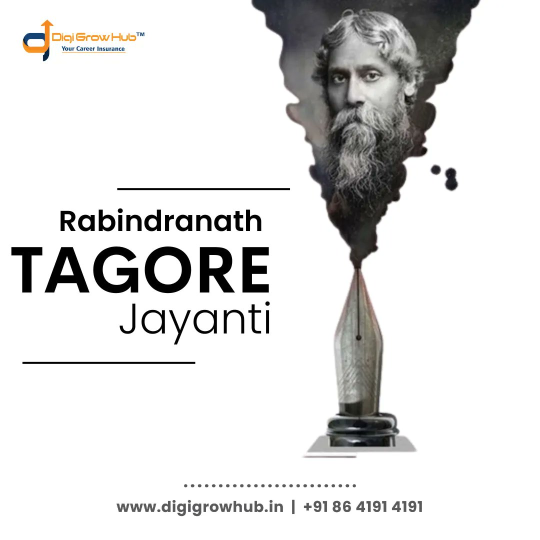 Digigrowhub1's tweet photo. At Digigrowhub, we believe in the power of creativity and imagination. Let's honor Rabindranath Tagore's artistic legacy and continue to nurture our own creativity. #TagoreJayanti #Digigrowhub https://t.co/YEqZCJU914