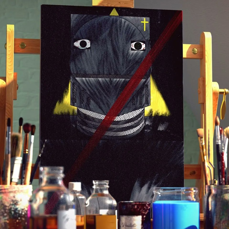LFelfan's tweet photo. Knight of Darkness #abstract, #abstractart, #expressionism, #surrealism, #2D, #art, #illustration, #LF, #LenFelfan https://t.co/Pp0QrY9hZI