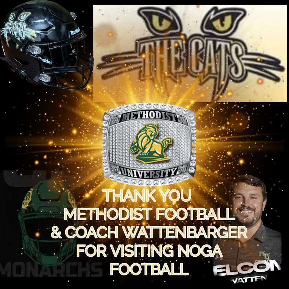 CoachDRothwell's tweet photo. Myself and @Noga_Football would like to that @Methodist_FB and @coachwatt_12 for stopping in at North Gaston to check out our student athletes!!!!!! https://t.co/iKbj6Dln9l