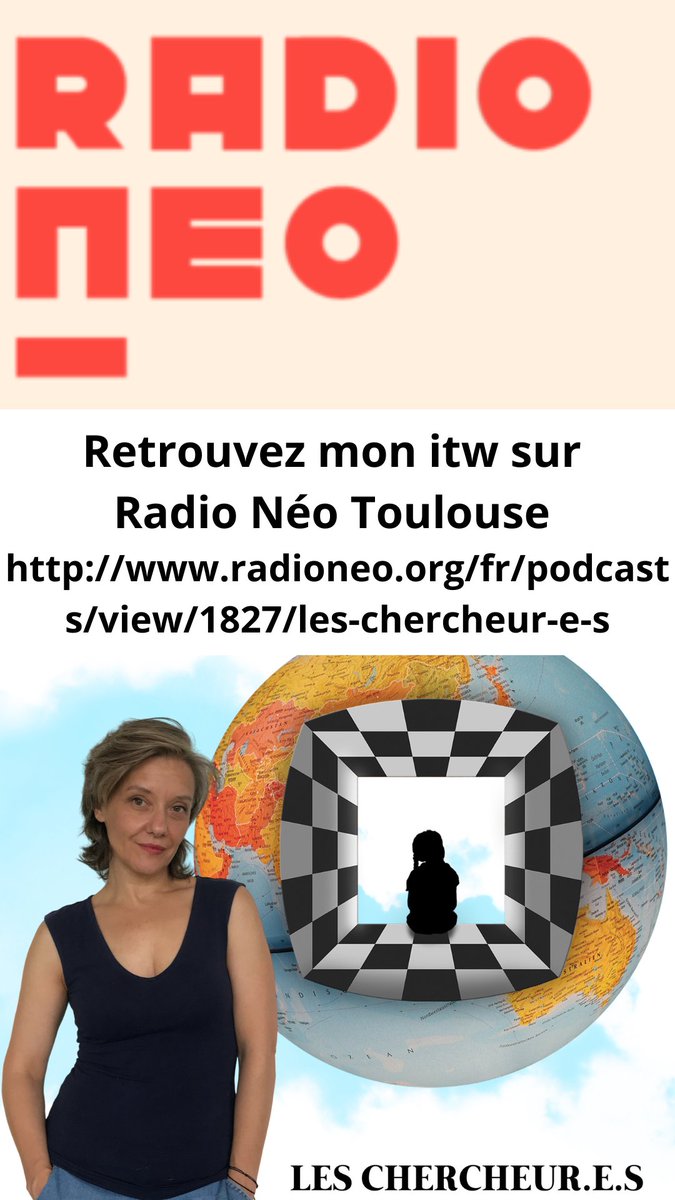 Teasing de mon Itw sur Radio Néo, rubriques Initiatives. Quelle chance d’être interviewée par Estelle Tréville, manager de Radio Néo Toulouse. Pourquoi j’ai créé ce podcast ? Ma rencontre avec les Chercheur-e-s /www.radioneo.org/fr/podcasts/view/1827/les-chercheur-e-s #Podcast