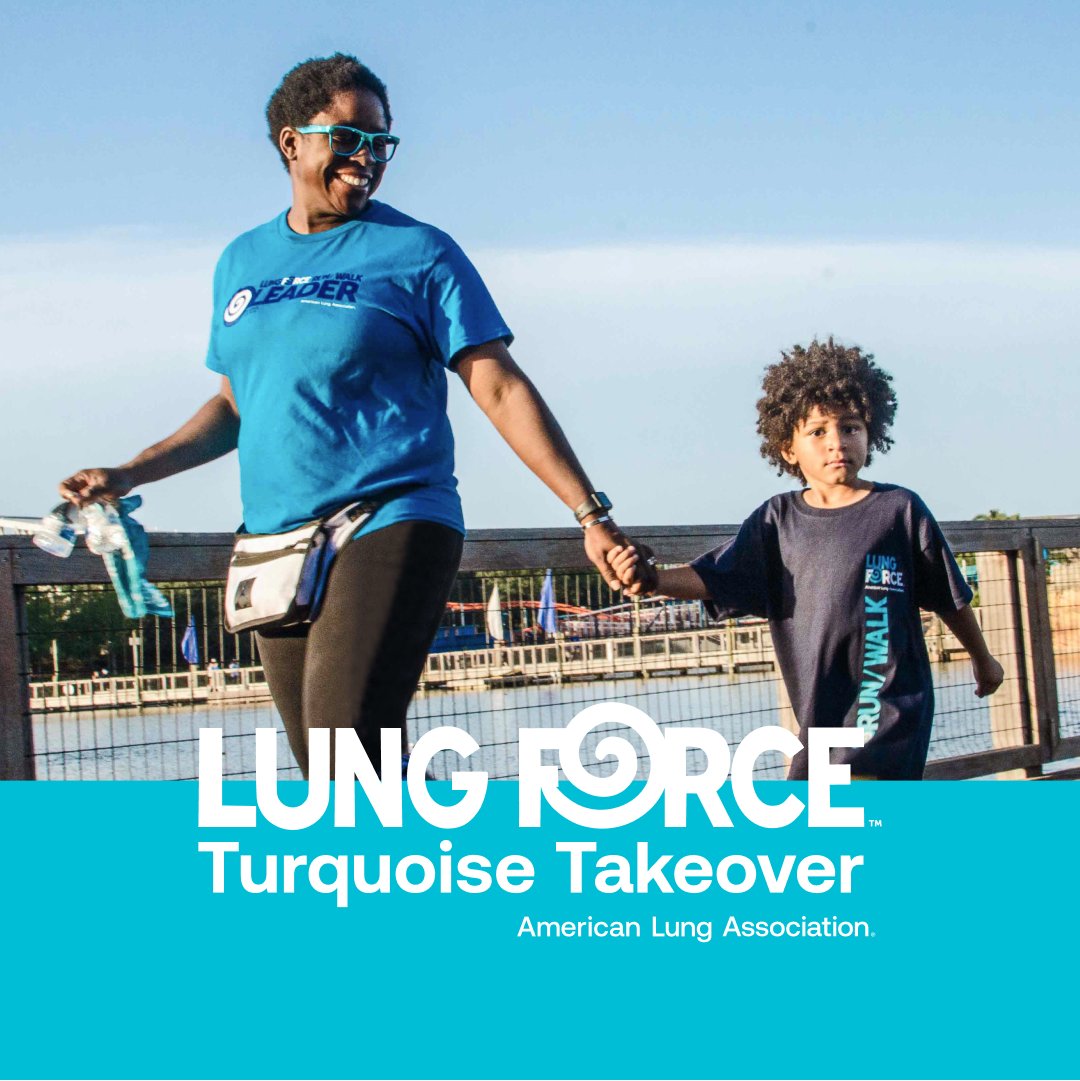 Show your support by wearing turquoise this week during #TurquoiseTakeover as part of #LungCancerActionWeek to help raise awareness of #lungcancer, the leading cancer killer in the U.S. LUNGFORCE.org/TurquoiseTakeo…