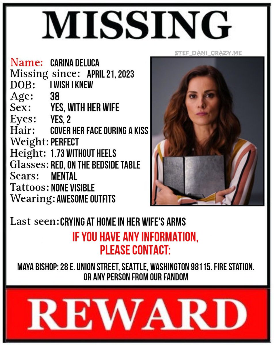 Have you seen this girl? 

#carinadeluca #station19