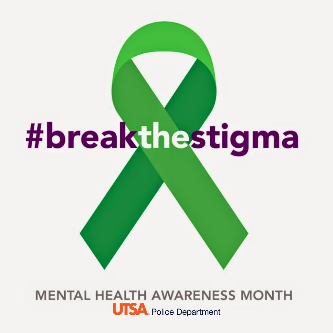 UTSA_Police's tweet image. May is Mental Health Awareness Month.💚 We want our 'Runners to know it's okay to ask for help. 
Click on the link below for more information and resources: 
ow.ly/OqHb50pEp6K

Report concerning behavioral changes:
utsa.edu/bit/