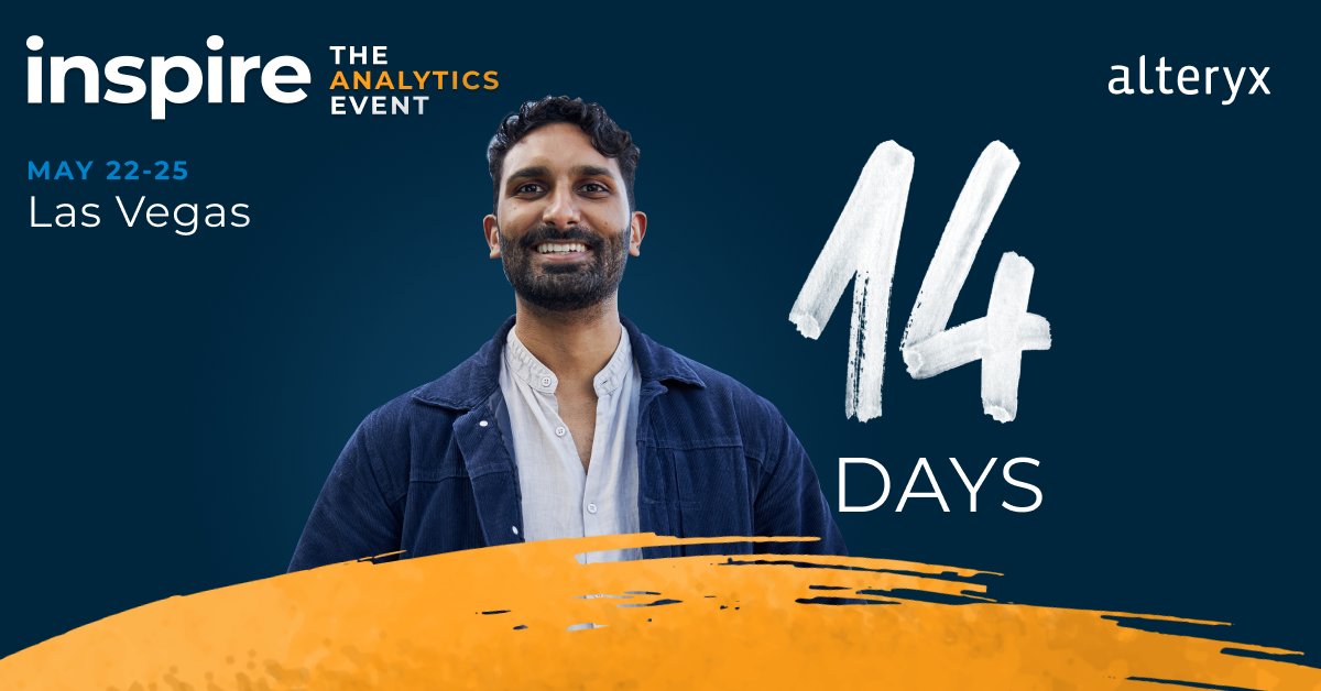 Not a drill! #AlteryxInspire — the #AnalyticsEvent of the year — is in 2 WEEKS.

“Take the training, attend mind-blowing keynotes, and see how folks tackle challenges with Alteryx and boost their careers.” – <a href="/MarqueeCrew/">Mark Frisch</a>

Comment why this is a can't-miss!

ow.ly/7jo450NFuBz