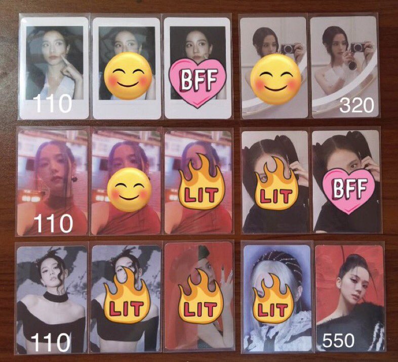 imyouiz's tweet photo. wts lfb ph / lf kahati ! (helping our host) 
 
♡ Jisoo ME Poca’s  
Prio taking more ><
— ! 1 week dop with 50% dp :))
dm @jinekem ! (our host) to claim

t. blackpink jennie rose lisa ME JS1 camsoo poke cheek tingi pola pob ktown yg select benefit bunsoo black red photocard pc ph https://t.co/zLgoAL58dP