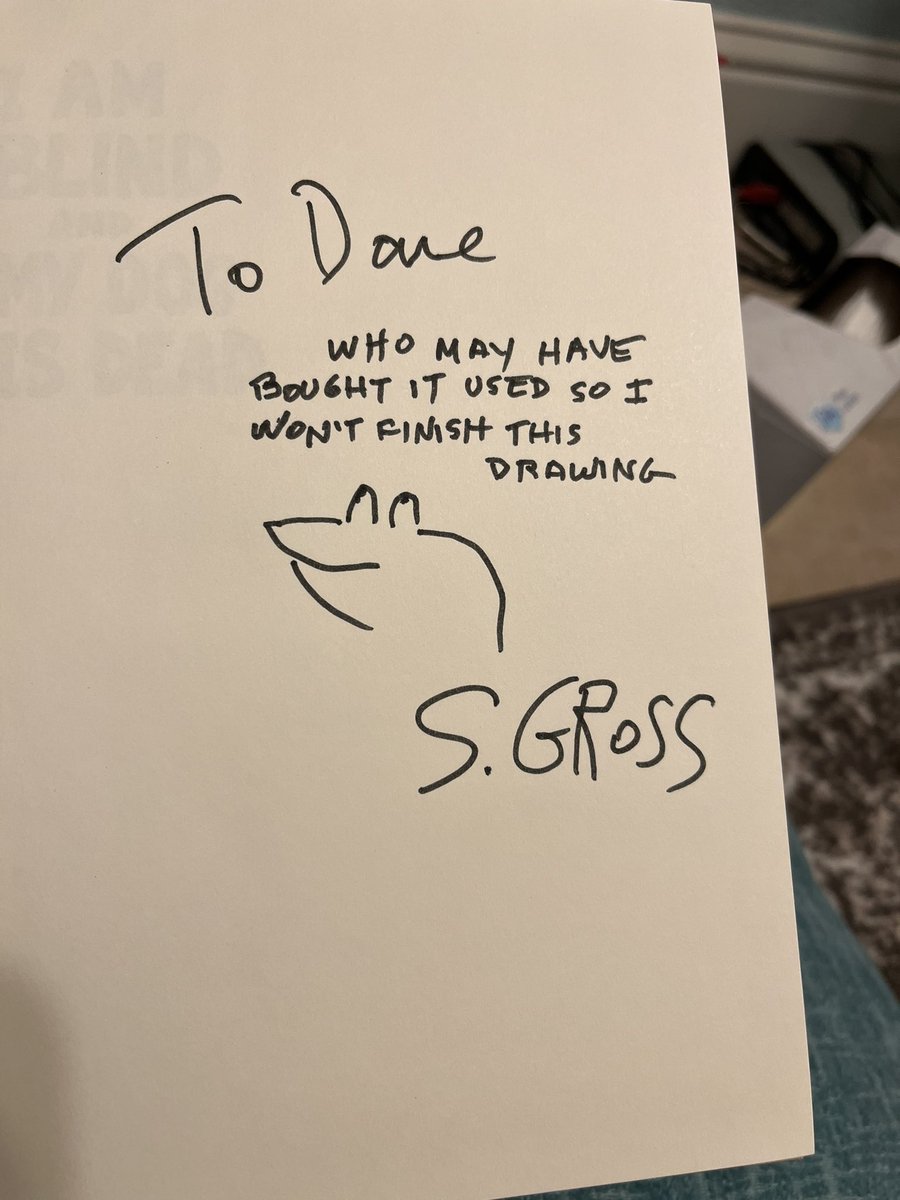 RIP Sam Gross, a legendary cartoonist. Truly one of the best ever. I met him once in NYC in 2009. Here's how he signed my book. #SamGross