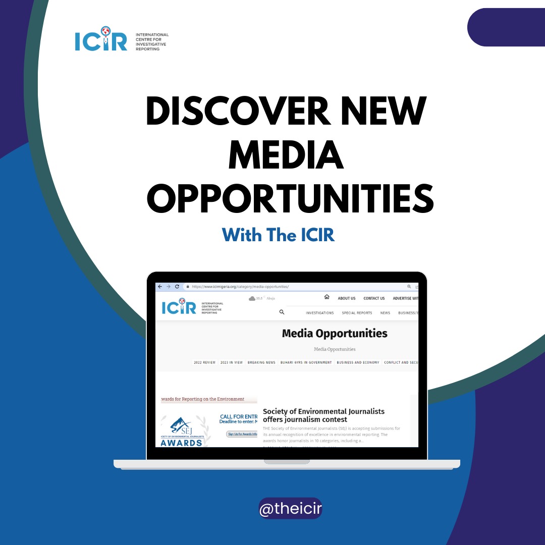 Are you seeking media opportunities like training, fellowships, grants, job openings, and more?

Now is the time to visit and bookmark the link below to stay abreast with our daily media opportunities via:👇🏽

bit.ly/icirmediaoppor…

#theicir #mediaopportunities #media #jobs