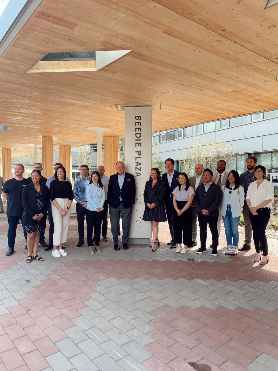 BeedieBuilt's tweet photo. Last week's unveiling of the brand new Beedie Student Plaza at @lifeatbcit's Burnaby campus was an amazing experience for our team.
As the landmark gateway to BCIT, the plaza provides expansive outdoor spaces for students to connect, study, or relax.
#BuiltForGood https://t.co/GEB5QgxJDv