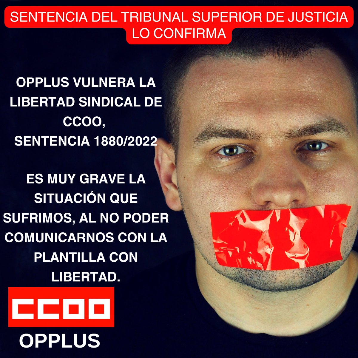 CCOO_opplus's tweet photo. @PTAMalaga @CarlosGarciaGim @malaga @pacodelatorrep @CarolinaEspanaR @EconoHaciendAND #opplus esto no es #Metaverso es la realidad de la #RLT en la empresa del grupo @bbva
Basta de represion sindical contra #ccoo
@ChemaMartinez63 @TICCOOservicios @EFEnoticias @opiniondemalaga @101tvMalaga @PTV_Malaga @_ElObservador_ @ccoomalaga @serviciosccoo @raulngarciagudo https://t.co/iUDRsEfaw7
