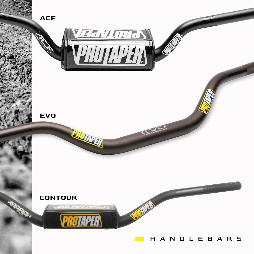 Since 1991, ProTaper has led the way in premium control components. We pride ourselves on providing an exciting, innovative, and complete product line to fulfill the needs of professional racers and weekend riders alike. 👉 protaper.com