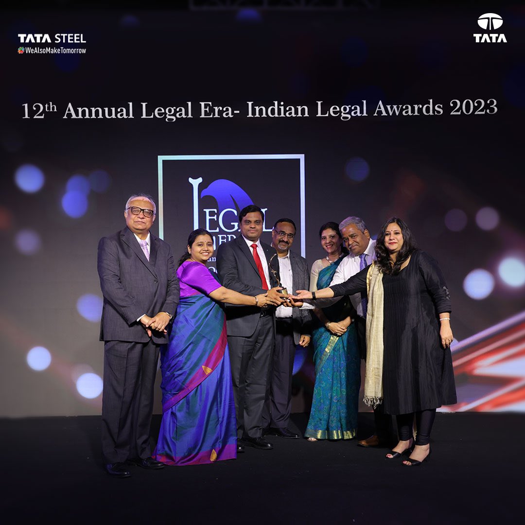 TataSteelLtd's tweet photo. #TataSteel Compliance Function wins its first "Compliance and Risk Management Legal Team of the Year" award at the 12th Annual Legal Era - #IndianLegalAwards2023. Our ethical & responsible business practices continue to drive our success.
#WeAlsoMakeTomorrow #TomorrowIsGrowth https://t.co/6wvOFTSt4b
