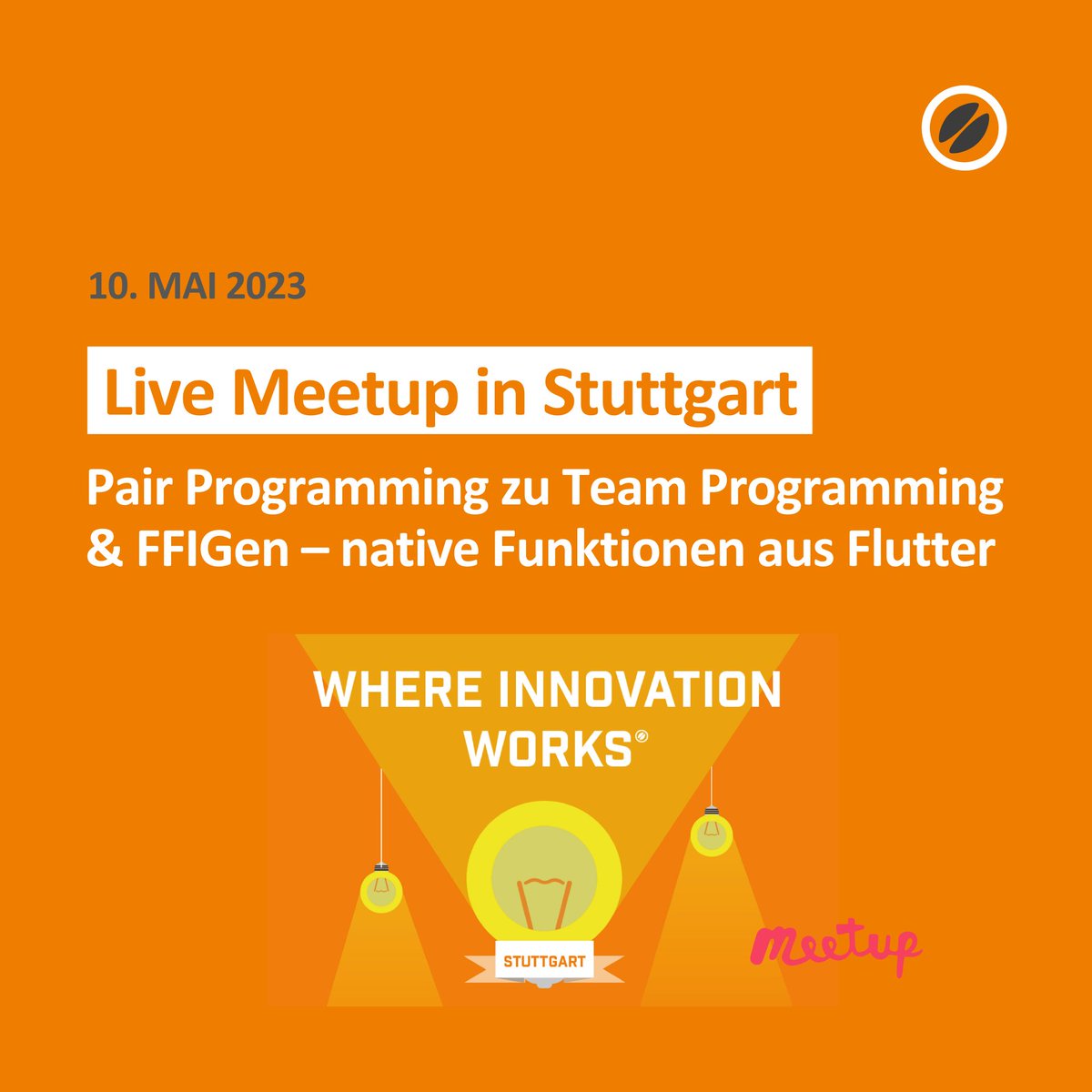 jambit's tweet photo. Das nächste #Meetup in #Stuttgart steht an! 🙏 Wir freuen uns auf unsere #Speaker Philipp &amp; Lucas und ihre Vorträge #PairProgramming zu #TeamProgramming &amp; #FFIGen - native Funktionen aus #Flutter. Jetzt anmelden: https://t.co/yt2Lnh6cnO https://t.co/Af2l08VoKb