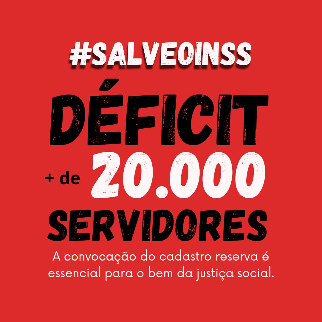 GutierreOM's tweet photo. @CarlosLupiPDT #atendimentodigno #Decretojá
Hoje existem mais de 20 mil cargos vagos no INSS, essa grande defasagem impede que a fila de processos seja reduzida. É mais que evidente a necessidade de convocação dos 2378 aprovados no concurso do INSS.
@LulaOficial @CarlosLupiPDT @edweck_rj https://t.co/A1bZwhoV3z
