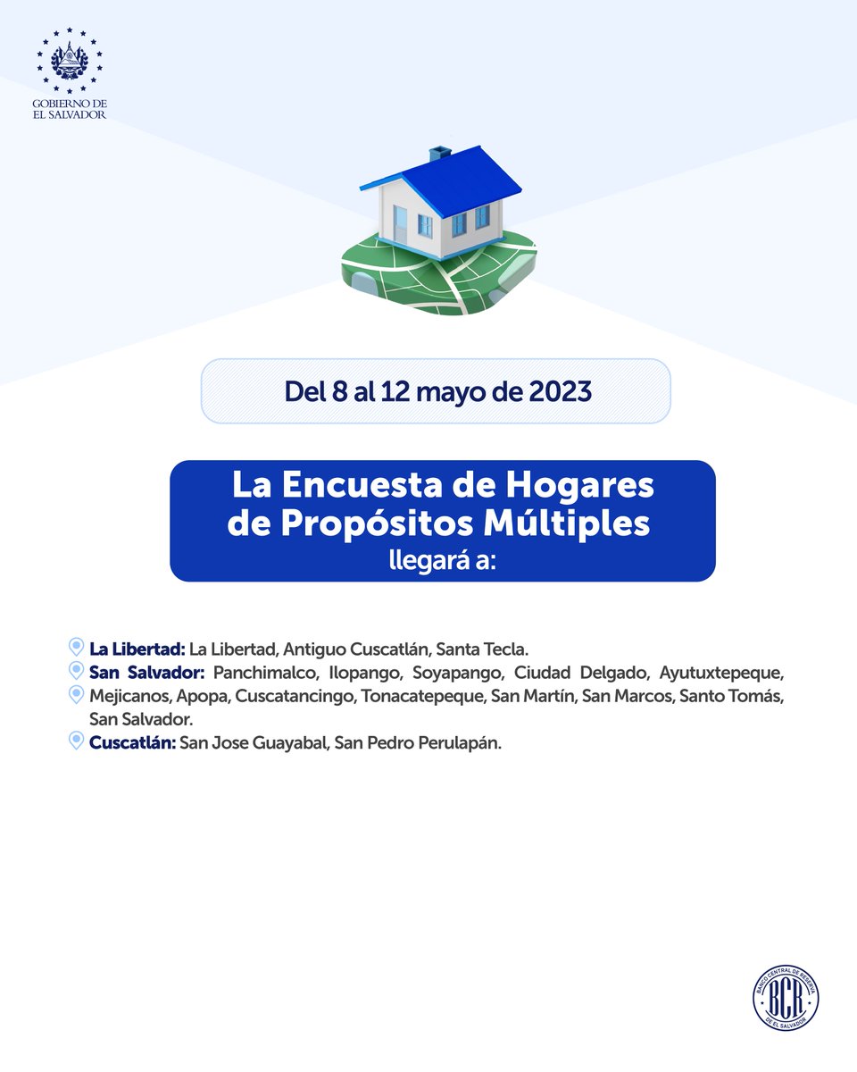 bcr_sv's tweet photo. ¡Atención! 📢 Anunciamos la programación de visitas por parte de nuestros gestores de información al territorio nacional, correspondiente a la semana del 8 al 12 mayo de 2023 📆. https://t.co/my3znUxEC1