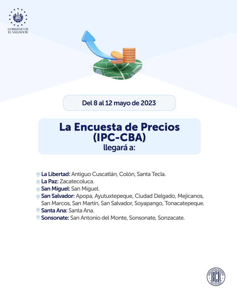 bcr_sv's tweet photo. ¡Atención! 📢 Anunciamos la programación de visitas por parte de nuestros gestores de información al territorio nacional, correspondiente a la semana del 8 al 12 mayo de 2023 📆. https://t.co/my3znUxEC1