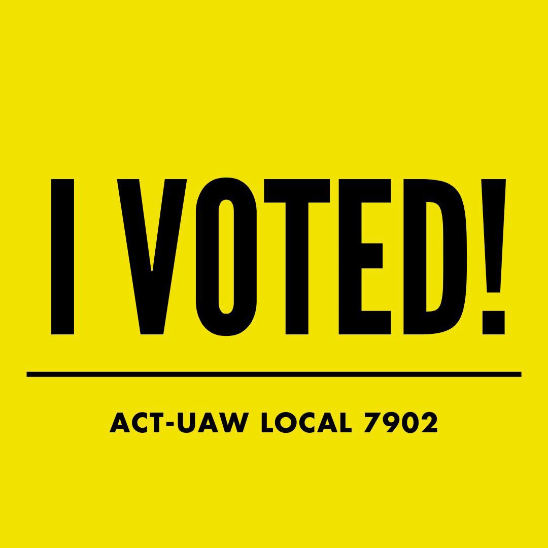 leesean's tweet photo. Today and tomorrow (May 8-9) are voting days for @UAW7902 members at NYU &amp; The New School. I voted for Marie Buck, @RossBarkan, and @jgwz on the Members for Democracy slate and I encourage you to do the same. https://t.co/zrMypTM2yS