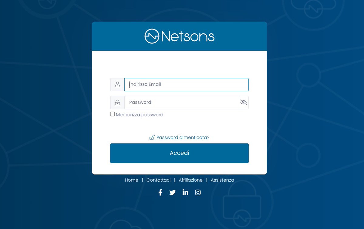 AgidCert's tweet photo. ⚠️ E' in corso una massiccia campagna di phishing ai danni di utenti #Netsons 

❗️ Si ha evidenza di numerose vittime della PA

💣 accedi[.netsonss-it[.com

Si invita a prestare attenzione ad e-mail che sembrano provenire dal proprio provider.

Telegram: https://t.co/6DCRJwOaW3 https://t.co/6X4nM3snkg