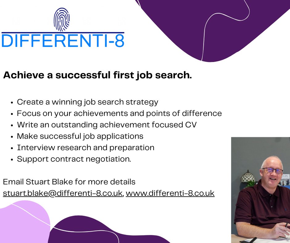 Sign up to a programme with Stuart Blake NOW
Follow us on Instagram for tips and news 
instagram.com/differenti_8_w…
#jobsearch #firstjob #graduate #graduation #graduation2023 #signup #signupnow