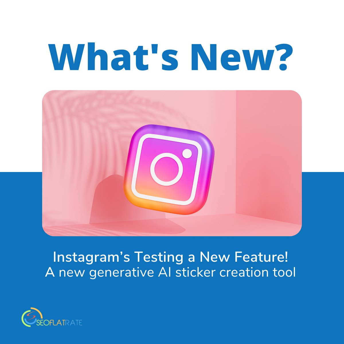 seoflatrate's tweet image. Exciting news for all you #Instagram enthusiasts out there!

The app is soon launching its first generative #AItools, including a new #StickerCreation process. With this, users can create visuals based on text prompts right in the app!

#InstagramUpdates #GenerativeAI