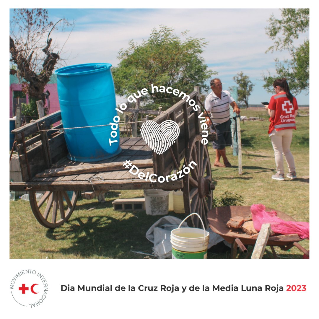 CruzRojaUy's tweet photo. ¡Hoy es el Día Mundial de la Cruz Roja y la Media Luna Roja!
Reafirmamos nuestro compromiso con la acción humanitaria y saludamos a todas las personas voluntarias y staff que prestan asistencia a quienes más lo necesitan⛑
Todo lo que hacemos viene #DelCorazon https://t.co/0q4lfZYV9j