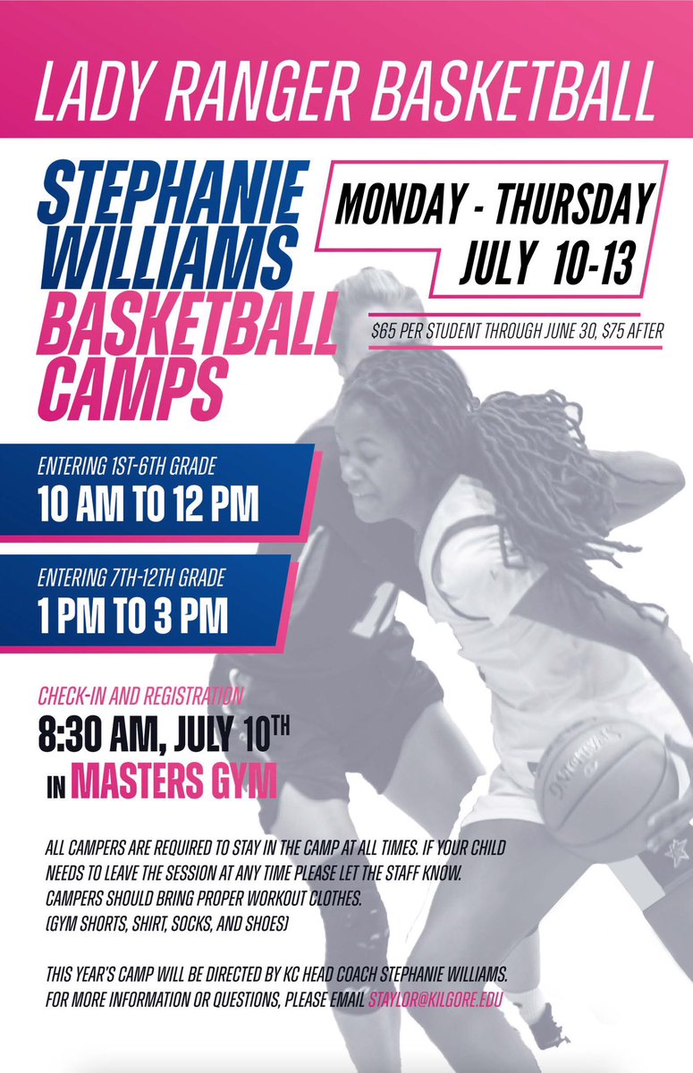 bEast, Tx 

Camp time is approaching, we would love to see you in our gym!