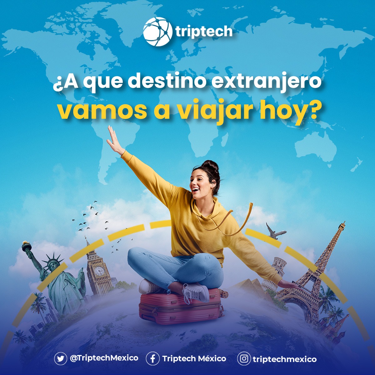 TriptechMexico's tweet photo. ¡¡Fomenta experiencias internacionales para tus clientes y haz que vivan momentos únicos en el extranjero!! 🌎🌎

#Travel #Viajes #vacaciones #TripTech #vacationweeks #Trips #Lasvegas https://t.co/qGk90G4nth