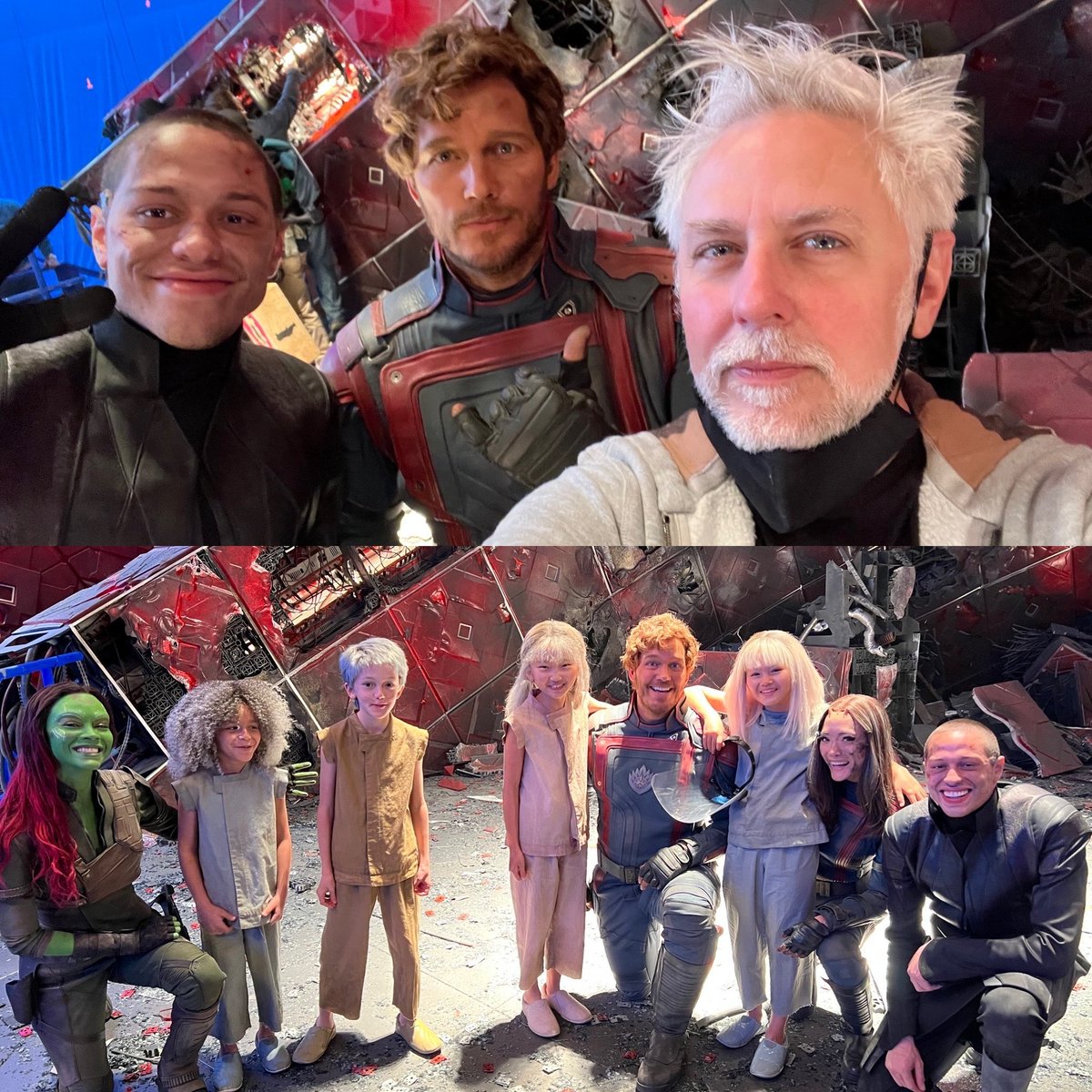 Looper on Twitter "James Gunn shares BTS photo of Pete Davidson on the