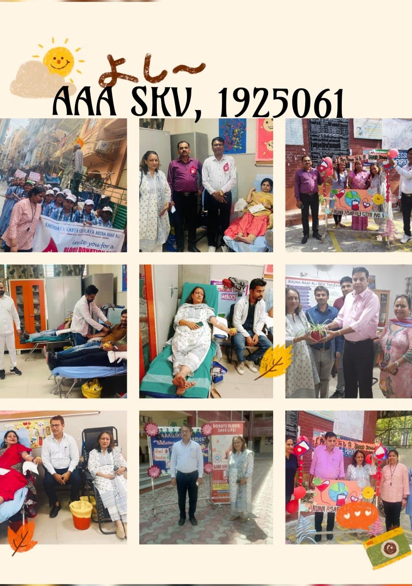 Giving liberates the soul of the giver...

#Blooddonation camp organised under the guidance of HoS Ms Bhupinder Kaur @AAAAASKV1925061 on #May8th

@Dir_Education 
@PbpandeyB 

 #proudmoment #happyfaces