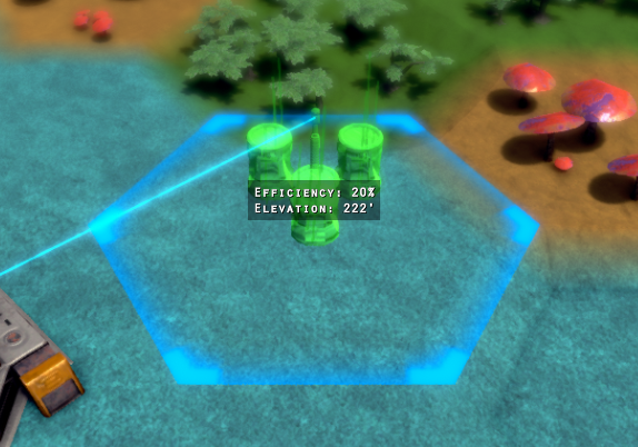 mercuryfall's tweet photo. Todays #qol progress adds hover info to wind turbines to show efficiency during placement #solodev #indiegame #gaming #videogame #MondayMotivation https://t.co/06yudXYIoK