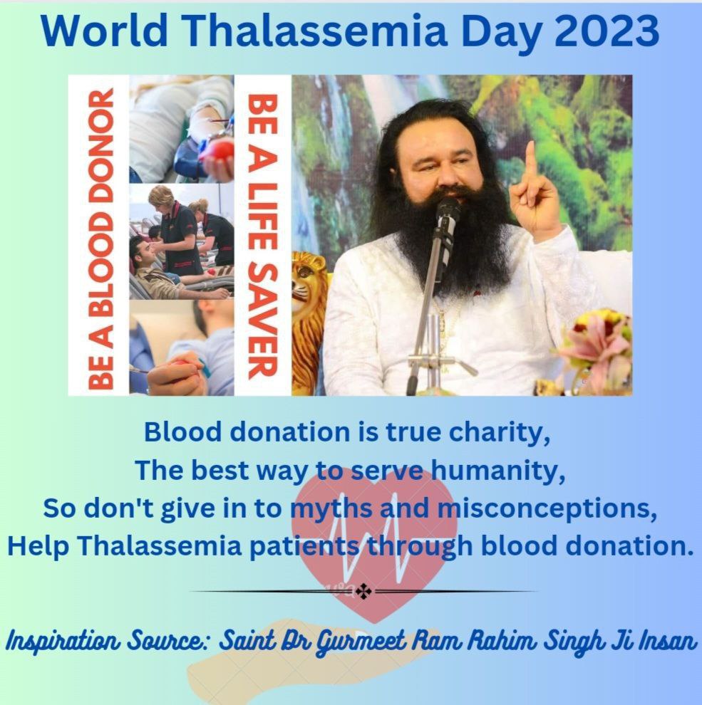 When the body is not able to produce apt hemoglobin then the disease of Thalassemia arises. It is an inherited disorder, and the solution is continuous blood transfusions. Thalassemia patients require . #WorldThalassemiaDay #WorldThalassemiaDay2023