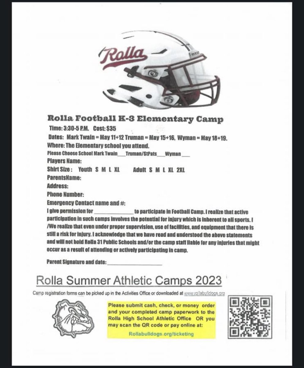 Elementary Camps are starting this week.