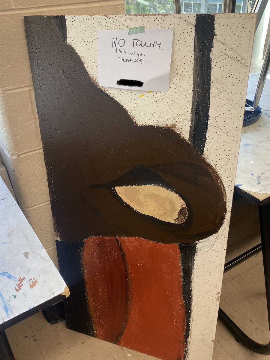 He’s being slendermaned because I want to repaint his face