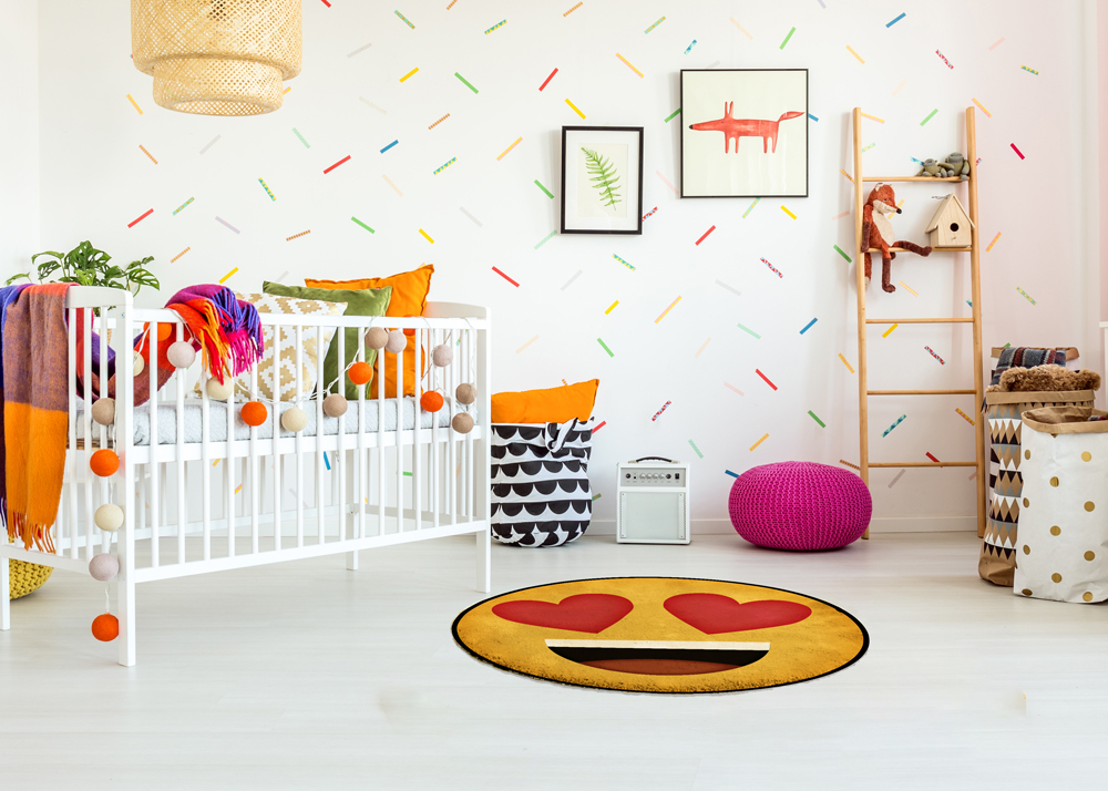 Emoji Style Round Kids Area Rugs collection is handpicked by us, crafted by artisans, and curated for you 😍. The full collection is already available in our store. Shop all emoji rugs in our bio 👆. Follow and like Deerlux #myafh #porchdecor #frontporchdecor #frontdoordec…