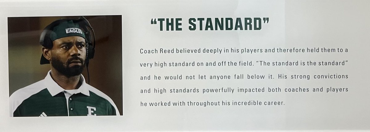 We miss you Coach Reed.