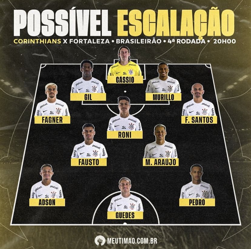 SCCPmaloqueiro_'s tweet image. Oque acharam da escalação? #Corinthians #timao #todopoderosotimao
#VaiCorinthians