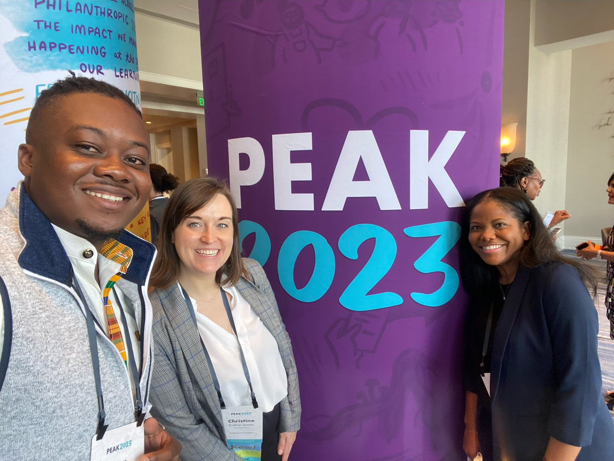 ChristineKud's tweet photo. Hanging at the @PEAKgrantmaking conference this week with the squad! #PEAK2023baltimore https://t.co/r6zth8W93b